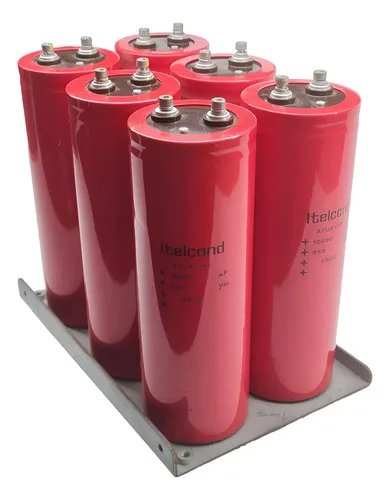 Banco 6 Capacitores Itelcond Ayux-hr 10000uf 350vdc