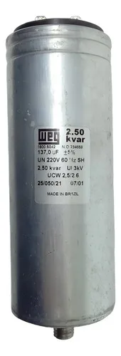 Capacitor Weg 137 Uf  2.50 Kvar