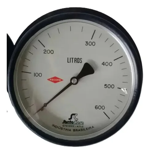 Manômetro De Pressão Para Líquidos Record 475e 600lt