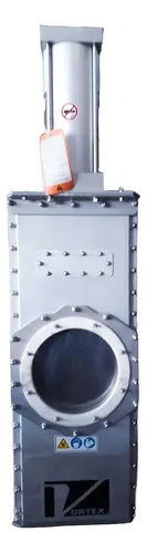 Válvula Guilhotina Pneu. Salina Vortex 10 Pol. Gra10-f-s4-mg