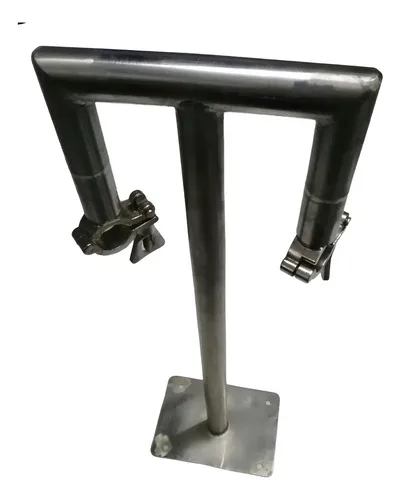 Suporte T Suspenso Com Base Braçadeira Tc Inox 316 1 Pol