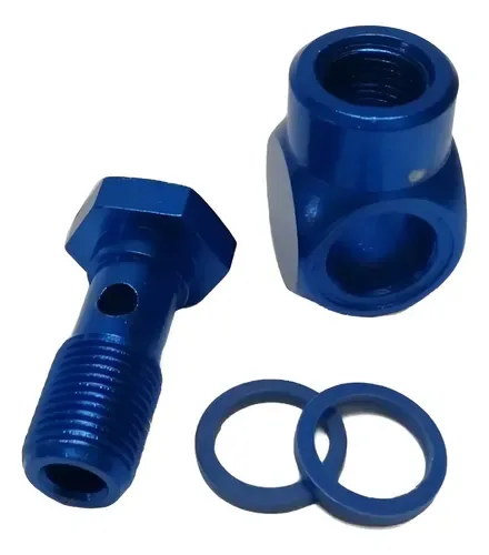Festo Parafuso Vazado 1/8 Peça Anelar Kit 4 Peças Novo