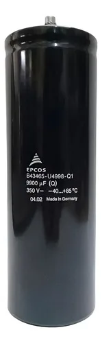 Capacitor Eletrolítico 9900uf Epcos B43465-u4998-q1 350v