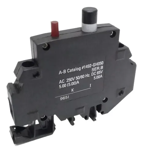 Disjuntor Mini Monopolar 5a Allen Bradley 1492-gh050 250vac