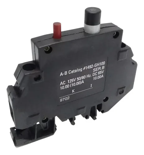 Disjuntor Mini Monopolar 10a Allen Bradley 1492-gh100 125v