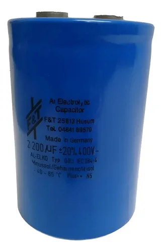 Capacitor Eletrolítico F&t 25813 2200uf 400v