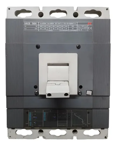 Abb Disjuntor Tripolar Em Caixa Moldada 630a Sace S6n 65ka