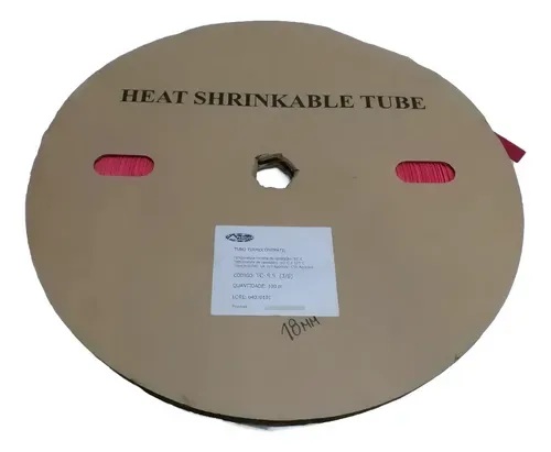 Tubo Termocontrátil 3 Cores Prixmek 3/8 (9,5mm) Valor 10m Vermelho