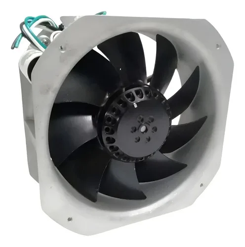 Ventilador Axial Mechatronics Uf200bmb12-h2c2a 110vac 65/72w 20 Cm 50/60 Cinza 127v Preto Aço 9