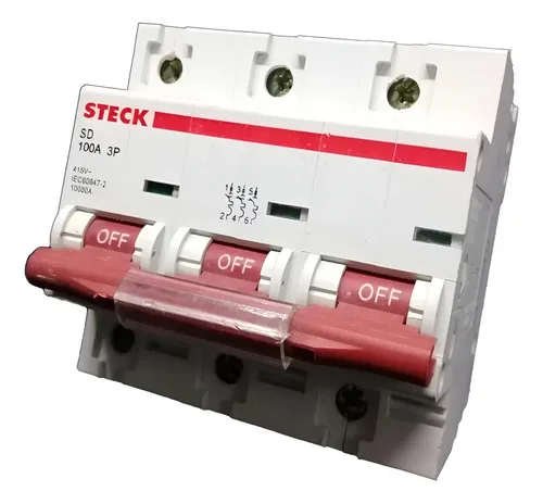 Disjuntor Tripolar 100a Steck Sd100a 415v