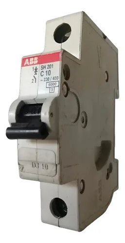 Disjuntor 10a Monopolar Abb Sh201 Curva C