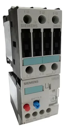 Siemens Contator 14a 3rt1025-1an20 Com Relé Térmico 9-12,5a