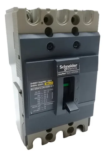 Schneider Disjuntor 80a Em Caixa Moldada Easypact Ezc100n80a