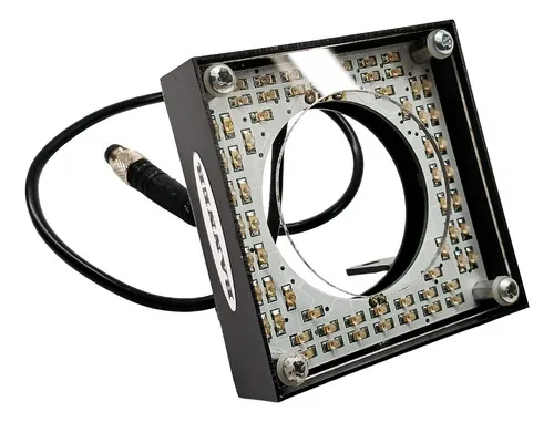Luz Led Anular 62×62mm Banner Ledrr62x62m Presenceplus Vermelho 24v