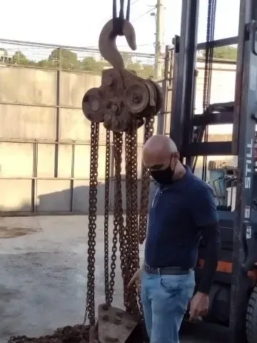 Talha Antiga Italiana 12 Ton Antiguidade Tovaglieri & C