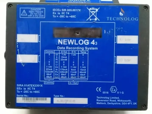 Data Logger Monitor Pressão Technology Newlog 4 Com Defeito