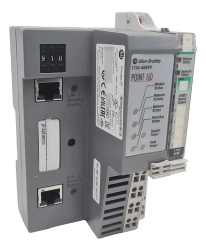 Adaptador Rede 1734-aentr Com Módulo 1734-0v8e Allen Bradley