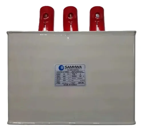 Capacitor De Potência Samhwa 50kvar 380v Trifásico 919uf