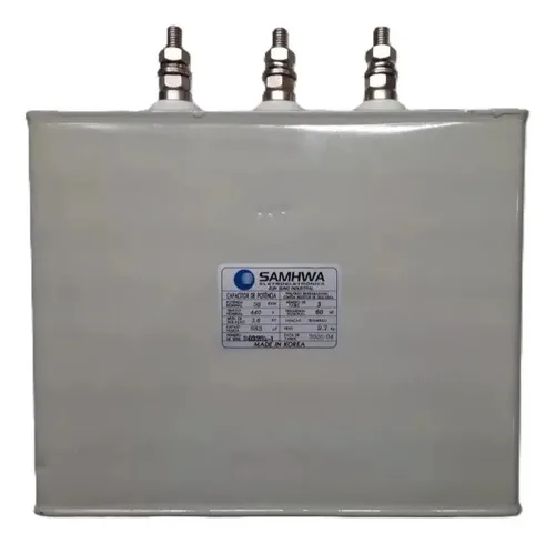 Capacitor De Potência Samhwa 50kvar 440v Trifásico 685uf