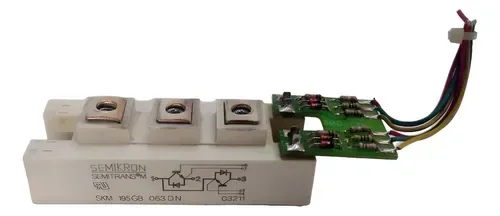 Transistor Módulo Igbt Semitrans Semikron Skm 195 Gb 063dn