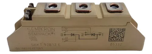Tiristor Semikron Semipack Skkt 92b12 E