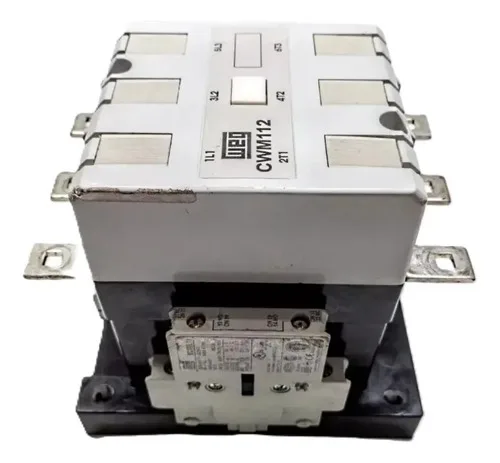 Contator Tripolar 112a Weg Cwm112 220v Com Contato Auxiliar 220v
