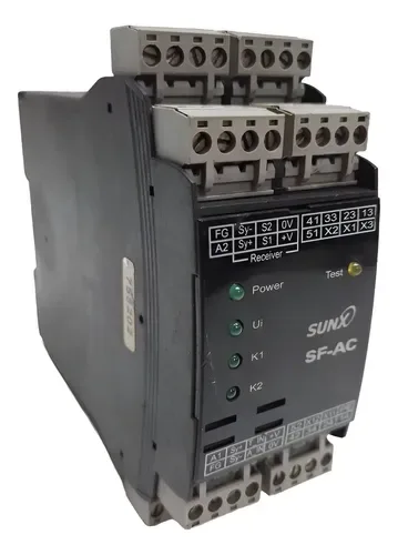 Relé De Segurança Para Cortina De Luz Sunx Sf-ac 24vdc