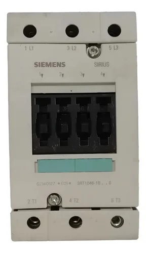 Contator Tripolar 95a Siemens 3rt1046-1bb40 230-690v