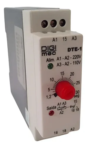 Relé Temporizador Digimec Dte-1 30seg 220v 