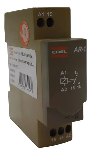 Relé Auxiliar Coel Ar-1 24vca C/contato Reversível
