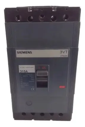 Disjuntor Trip Cx Moldada 315a Siemens 3vt8431-1aa03-0aa2 
