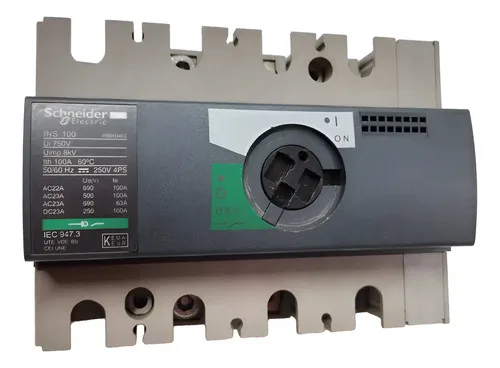 Chave Seccionadora Tripolar Schneider Ins100 Interpact 100a