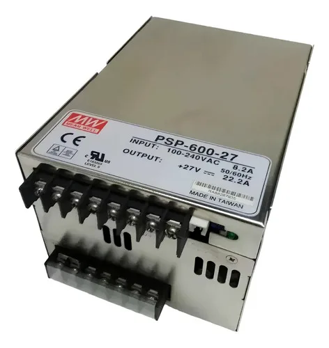 Fonte De Alimentação Mean Well Psp-600-27 100/240v 8.2a