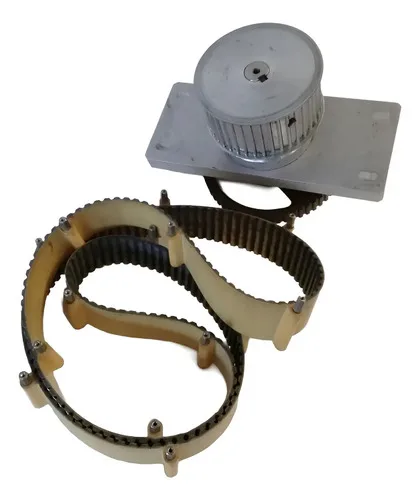 Polia Industrial Com Correia Dentada