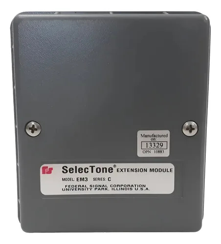 Módulo De Extensão Eletrônico Federal Signal Selectone Em3 C