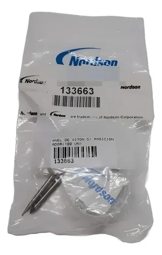 Nordson Anel O'ring Viton Com Posicionador 133663 100 Peças