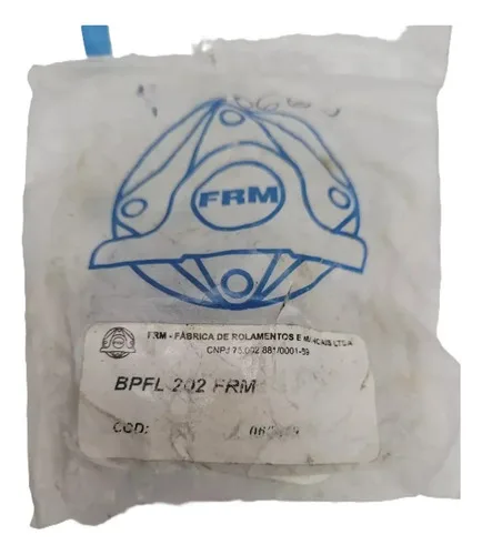 Rolamento De Flange De Esferas Frm Bpfl 202 Furo 15mm Novo