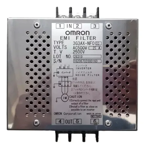 Omron Filtro De Linha Emi Filter 3g3ax-nfo03 25a 500v 2,5kv