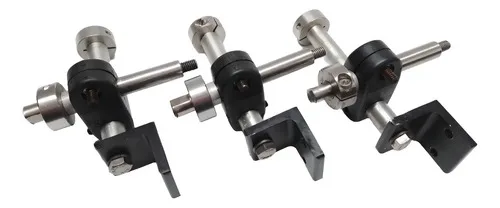 Kit 3 Peças Suporte Guia Com Eixo De Inox 304
