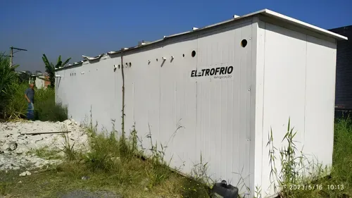Container Acústico Eletrofrio Comp 12m, Larg 2m, Altura 2,3m Branco