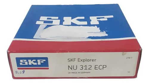 Rolamento De Rolos Cilíndricos Skf  Nu 312 Ecp Novo