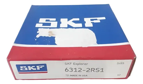 Rolamento Rígido De Esferas Skf 6312-2rs1 Novo 