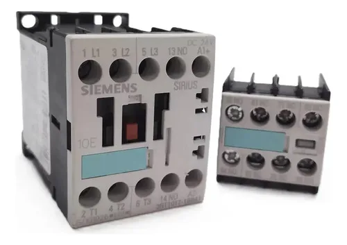 Contator 12a Siemens Sirius 10e 3rt1017-1bb41 24vdc 3kw