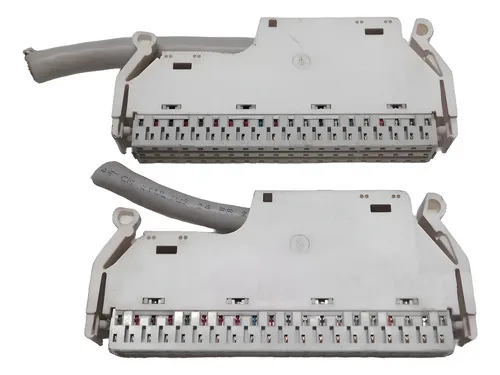 2x Conector Siemens Sivapac 829722-1 Para Pabx Telefônico Branco