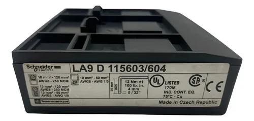 Bloco Terminal Schneider Electric La9d 115603/604