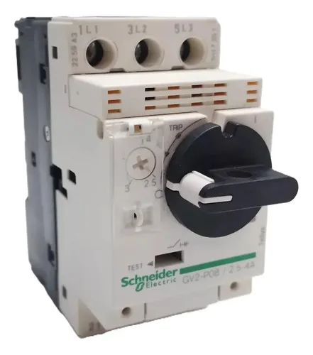 Disjuntor Motor Schneider Tripolar Gv2-p08 2,5-4a Novo