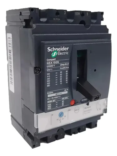 Schneider Electric Disjuntor Tripolar 35-50a Compact Nsx100n