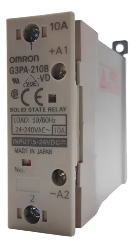 Relé De Estado Sólido Omron G3pa-210b-vd 24-240vac / 5-24vdc 127/220v
