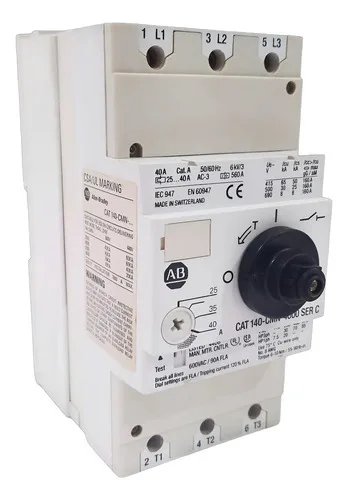 Allen Bradley Disjuntor De Motor 140-cmn-4000 Série C 25-40a