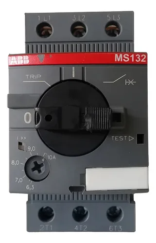 Disjuntor Motor Tripolar Abb Ms132 6,3-10a 1sam350000r1010